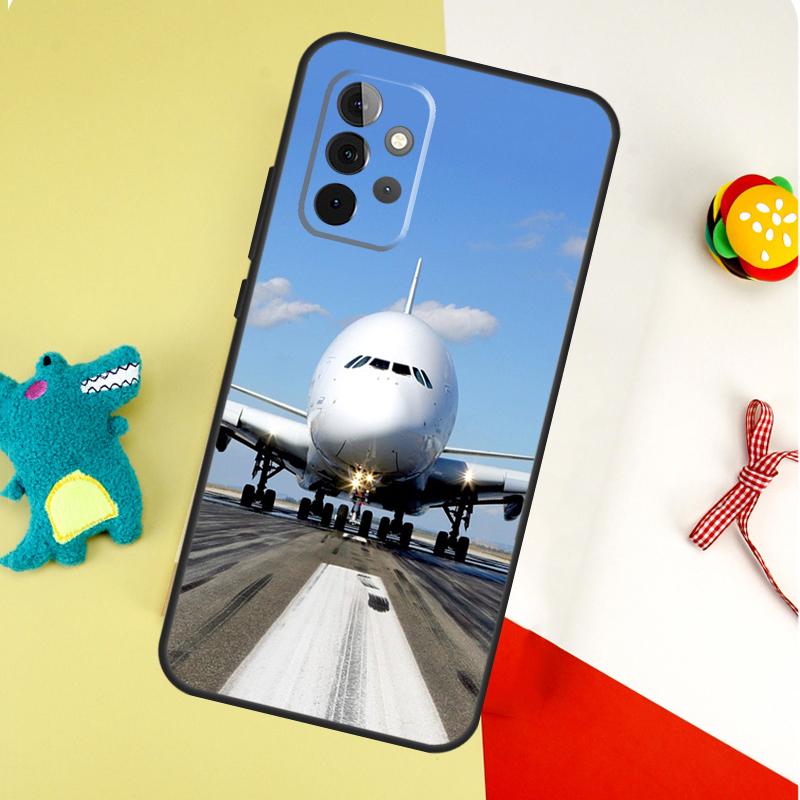 Кейс для путешествий с рисунком самолета для Samsung Galaxy A54 A34 A24 A14 A12 A22 A32 A42 A52 A72 A52S A51 A71 A13 A53 Чехол