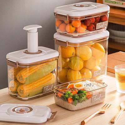 Вакуумная герметичная коробка для хранения продуктов, коробки для свежего хранения с вакуумным насосом, холодильник большой емкости, диспенсер для еды, прозрачный контейнер для пищевых продуктов