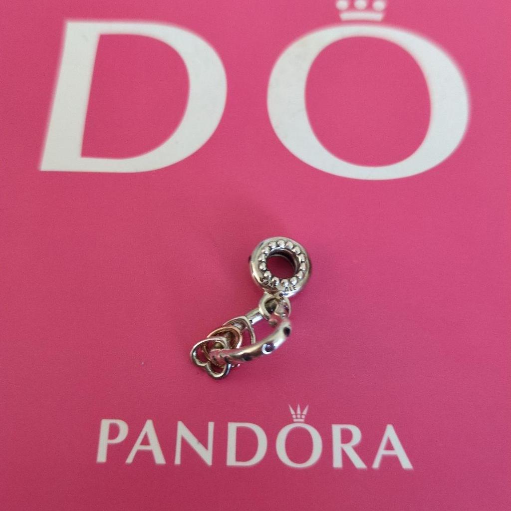 Б/у 1 шт. подвеска PANDORA в форме сердца
