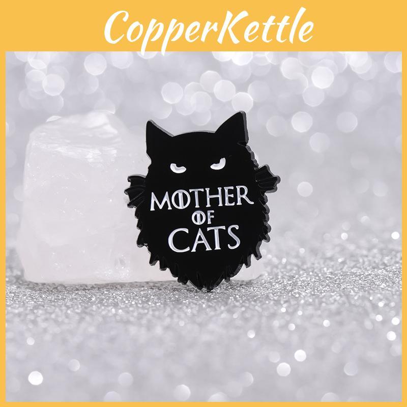 Charming Cartoon Black Cat Metal Enamel Pin For Unisex Fashion And Accessories