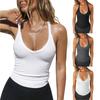 Женские базовые сексуальные летние рубашки без рукавов, майки, майки, майки