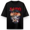 Аниме One Piece ЛУФФИ ГИР 5 Печать Оверсайз Хлопковая Футболка Мужская и Женская Харадзюку Тренд Y2K Повседневная Летняя Впитывающая пот Футболка