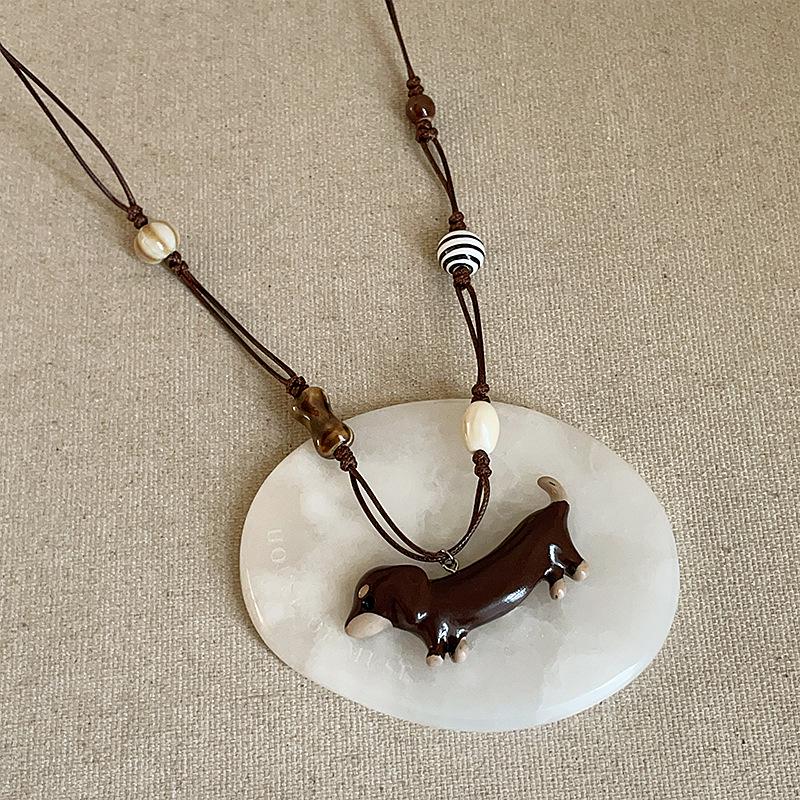 Ожерелье с подвеской в виде шарфа «Такса» — уникальная, универсальная мода для женщин