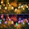Solar LED Jellyfish Lights Garden Pathway Outdoor Decor Solar Power Mushroom Sway Light Watterproof 2 Modes for Yard Lawn Patio