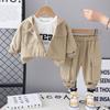 Kids Casual Long-Sleeve Set, Comfortable Daily Wear Outfits