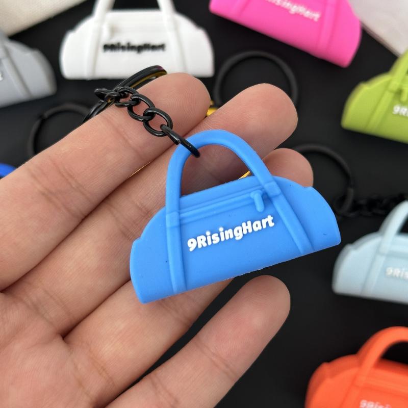 New Soft Pilates Keychain Yoga Core Bed Keychain Silicone Gym Key Chain Motivational Girl Gym Accessories Fitness Gifts