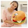Плюшевая игрушка Гамбургер с выражением лица Мультяшная мягкая кукла Подушка Подарок Украшение