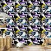 Yellow Graffiti Wallpaper for Living Room and Bedroom 50x1000