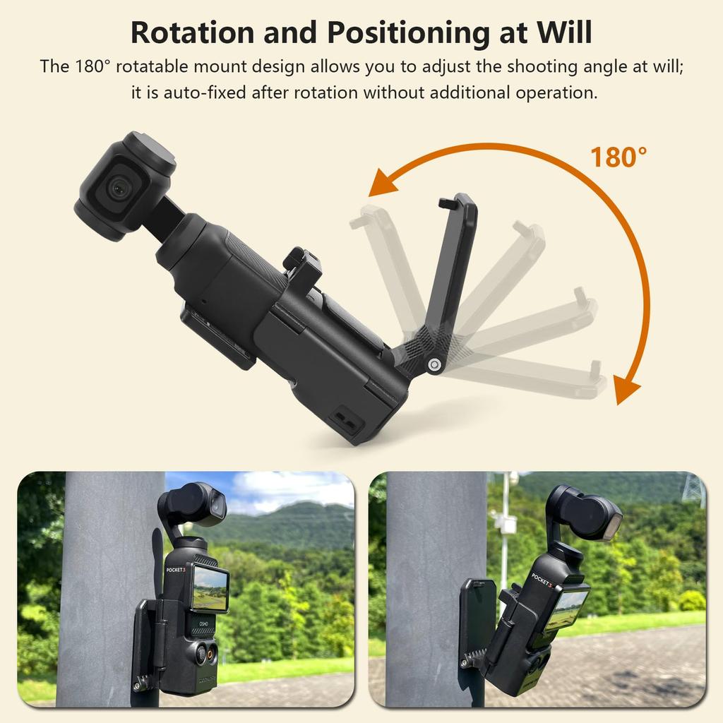 Magnetic Mount Stand Compatible with DJI Osmo Pocket 3, Pocket3 Accessories Expansion Adapter Magnet Suction Case Holder