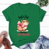 New Just A Girl Who Lovers Capybara Graphic Print T-Shirt Women Men Fashion Round Neck Loose Tee Shirt Streetwear Casual T Shirt