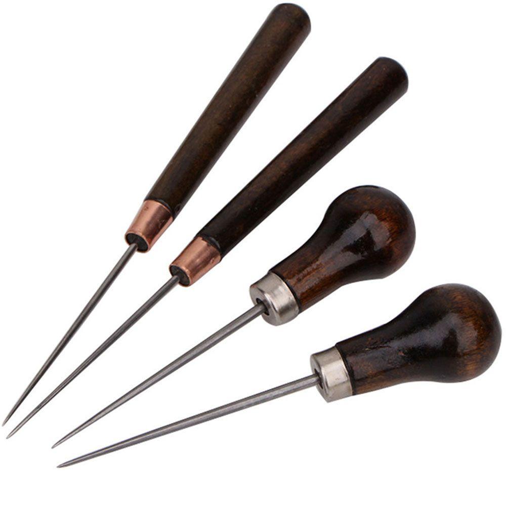 Leather Tool Repair Needles Wood Handle Cone Needle Sewing Awls Sewing Accessories Stitching Awl
