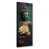 Canvas Print, Buddha and Zen Flowers