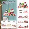 Christmas Home Wooden Pendant Scene Arrangement Atmosphere Hanging Decoration Door Hanging (Single Sided Printing)