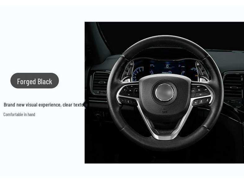 True Carbon Fiber Steering Wheel Paddles for Jeep Grand Cherokee Dodge (Pre-2019)