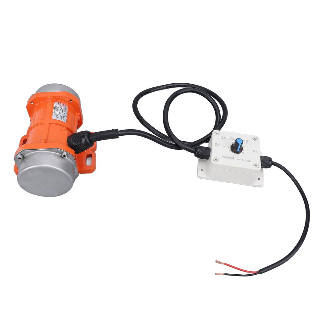 Двигатель вибратора для бетона DC 12V 4000 об/мин Бесщеточный Алюминиевый сплав IP65 Электрический вибрационный двигатель с регулятором скорости для шейкера