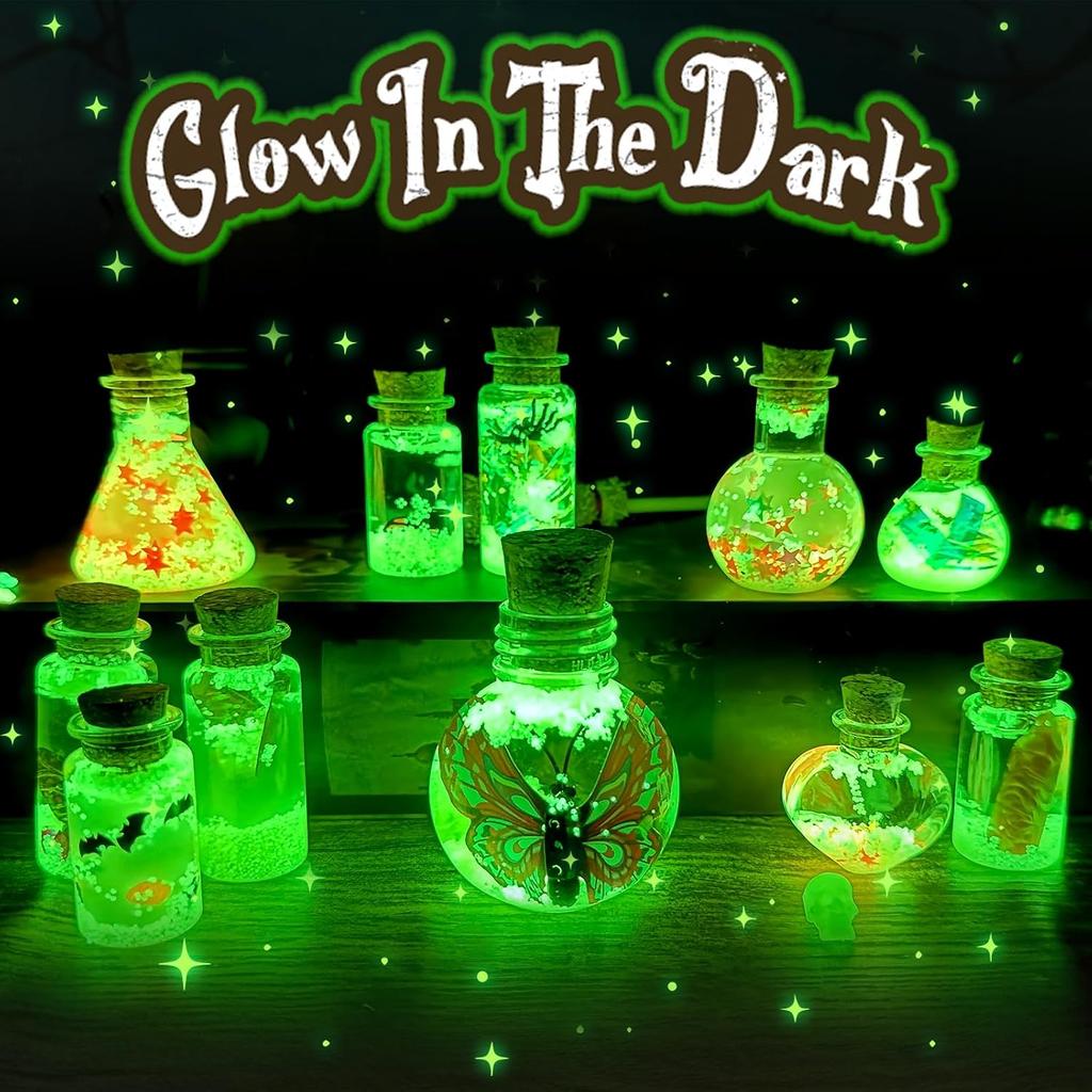 DIY Mixed Magic Wizard Potion Bottles Color Changing luminous Potions Art Craft Kit Kids Family Educational Toys Birthday Gifts