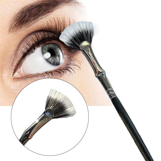 2 шт. веерообразная щеточка для туши, щеточка для ресниц, для естественного эффекта лифтинга и улучшения нижних ресниц, синтетическая щеточка для ресниц без размазывания и комочков