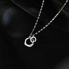 Ожерелье с пряжкой Mobius и цирконием, легкая роскошь и изысканность, новая высококачественная модная цепочка-воротник