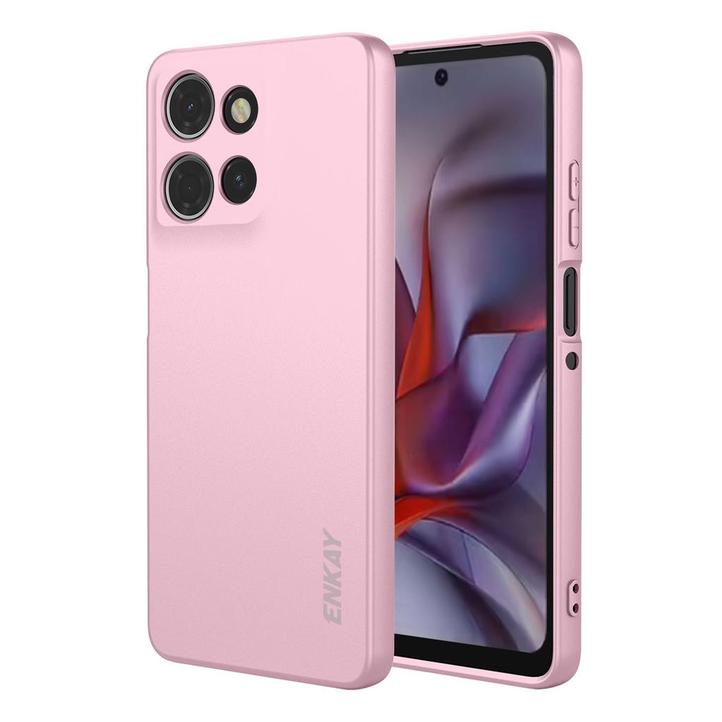 Для Motorola Moto G Power (2025) Силиконовый чехол ENKAY HAT PRINCE с прямыми краями, задняя крышка для мобильного телефона