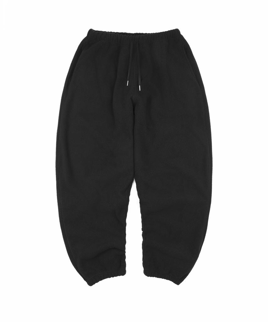 EASY NO EASY Balloon Sweat Fleece Pants - Black