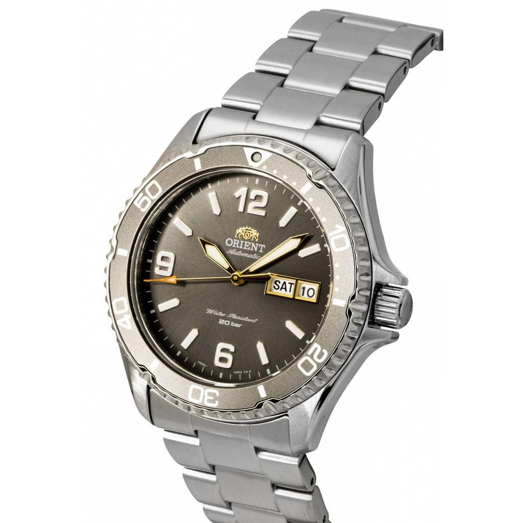 Orient Mako Стальная Серая Циферблат Автоматические Дайверские RA-AA0819N09C 200M Мужские Часы