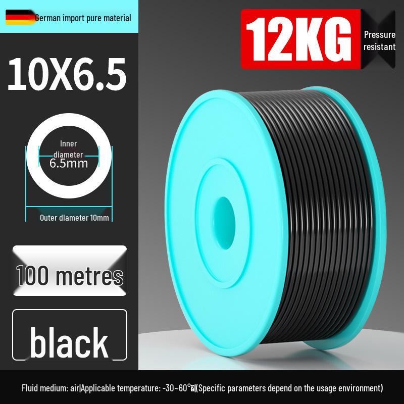High-Pressure PU 8mm Pneumatic Air Compressor Hose, Transparent, Available in 10/6.5mm and 4/6/12/14/16mm Sizes