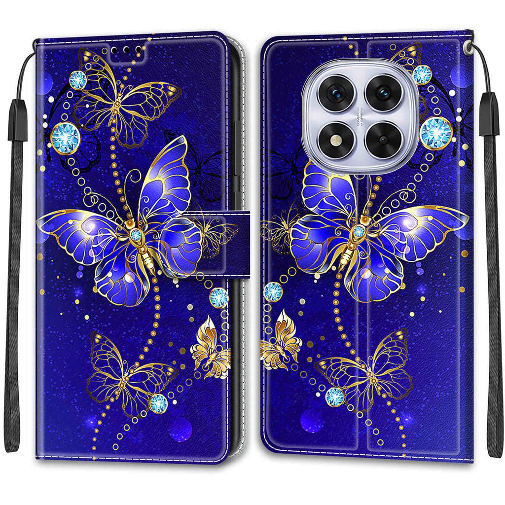 Luxury Painted Leather Case Wallet Book Style Protective Cover for Redmi K60 Ultra/Redmi Note 13 Pro Plus/Redmi 12C 11A A3/Redmi Note12 Note14 Pro