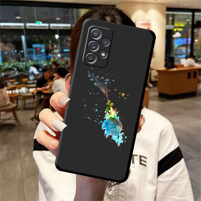 Черный чехол для телефона «Маленький принц» для Samsung Galaxy A71 A11 A12 A13 A32 A52 5G A22 A72 A21s A51 4G A52s A33 A53 A41, сумка