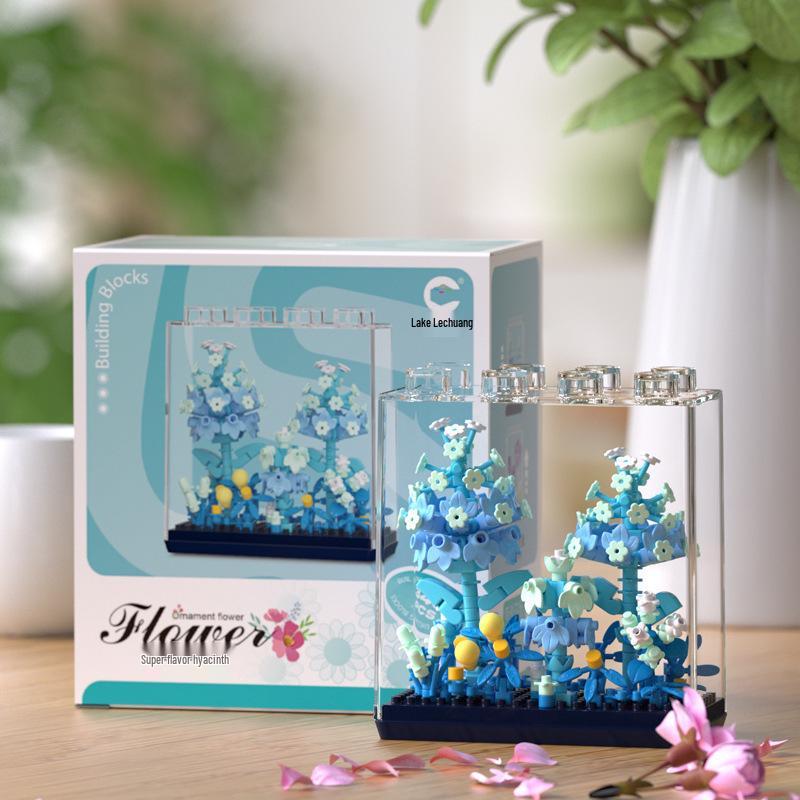 Sakura Treehouse Building Set with Dust Cover - Compatible Toy Blocks Bouquet for Kids, Perfect Arbor Day Gift