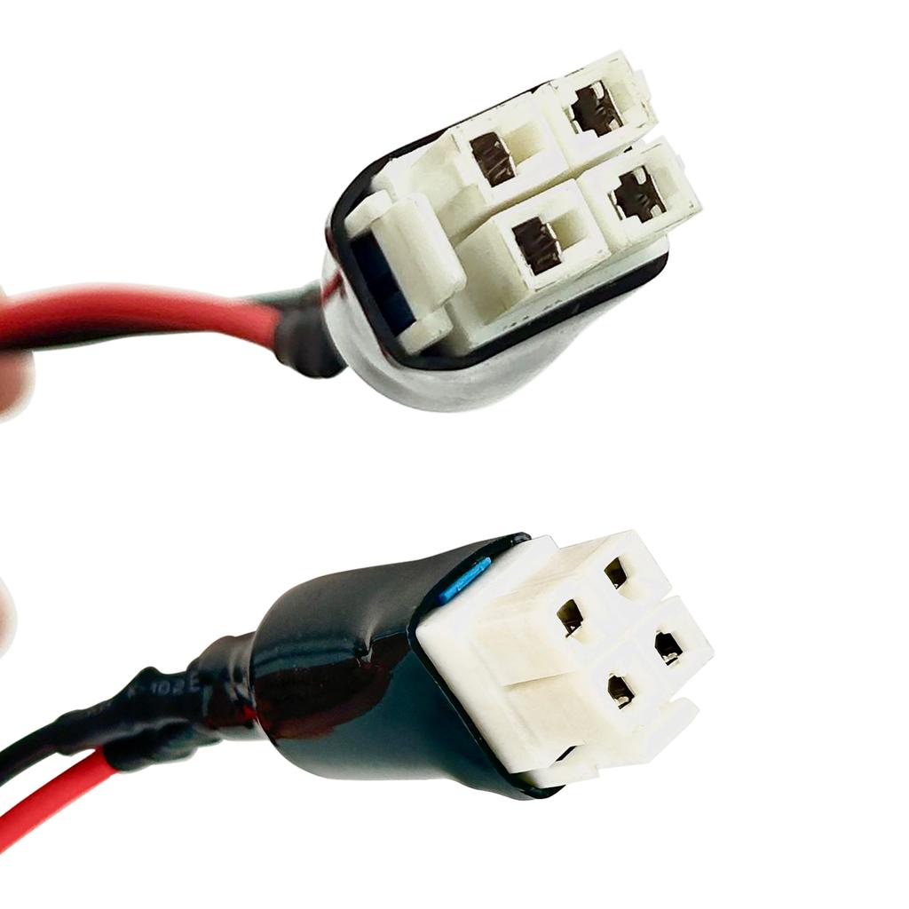 4-контактный кабель питания постоянного тока 12AWG с кабелем питания постоянного тока 30А для радиостанций Yaesu FT-450D FT-891 FT-991 FTDX-1200