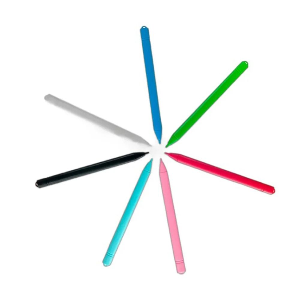 6 шт. Разноцветная ручка для графического планшета, Детский подарок, Рисовальный карандаш, ЖК-планшет для письма, Стилус, Доска для граффити