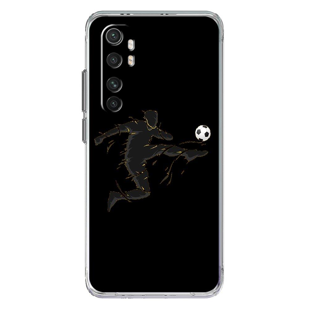 Чехол для телефона «Футболист с изображением футболиста» для Xiaomi Mi 12T 10 12 Lite 11 Ultra 11X 11T Pro Poco X4 X3 NFC F3 M3 M4 5G, прозрачный чехол