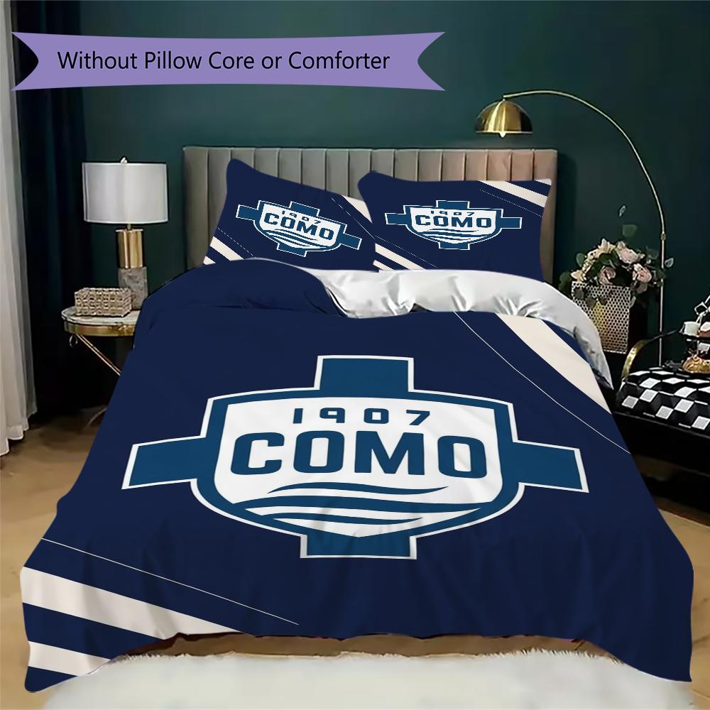Como 1907 Pattern Bedding uilt Set uilt Cover Pillowcase Home Decoration Birthday Gift (1 * duvet cover + 2 * pillowcase without core)