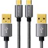 [Отечественный бренд] [Совместим с контроллерами PS4 Xbox One] Кабель Micro USB, Micro USB, 2 м, 2 шт. ...