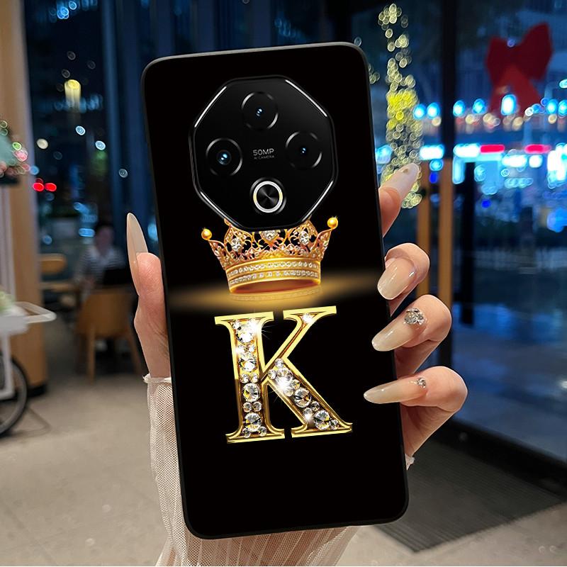 Ударопрочный Чехол Для Umidigi G100 Pro/G100 5G Мягкий Силикон Черный Корпус Модный Счастливая Буква Узор Корона Конфетный Чехол Для Пары