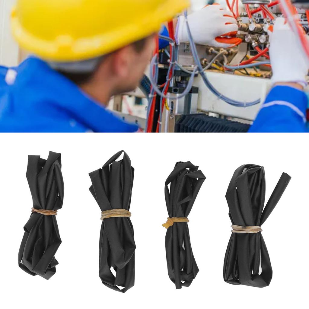 Комплект из 4 термоусадочных трубок с клеем, электрический ассортимент 3 мм, 4 мм, 5 мм, 6 мм, 1 метр