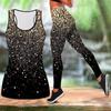 Fragmented Starlight Print Yoga Outfit for Women Fashion Workout Leggings Fitness Sports Casual Yoga Pants