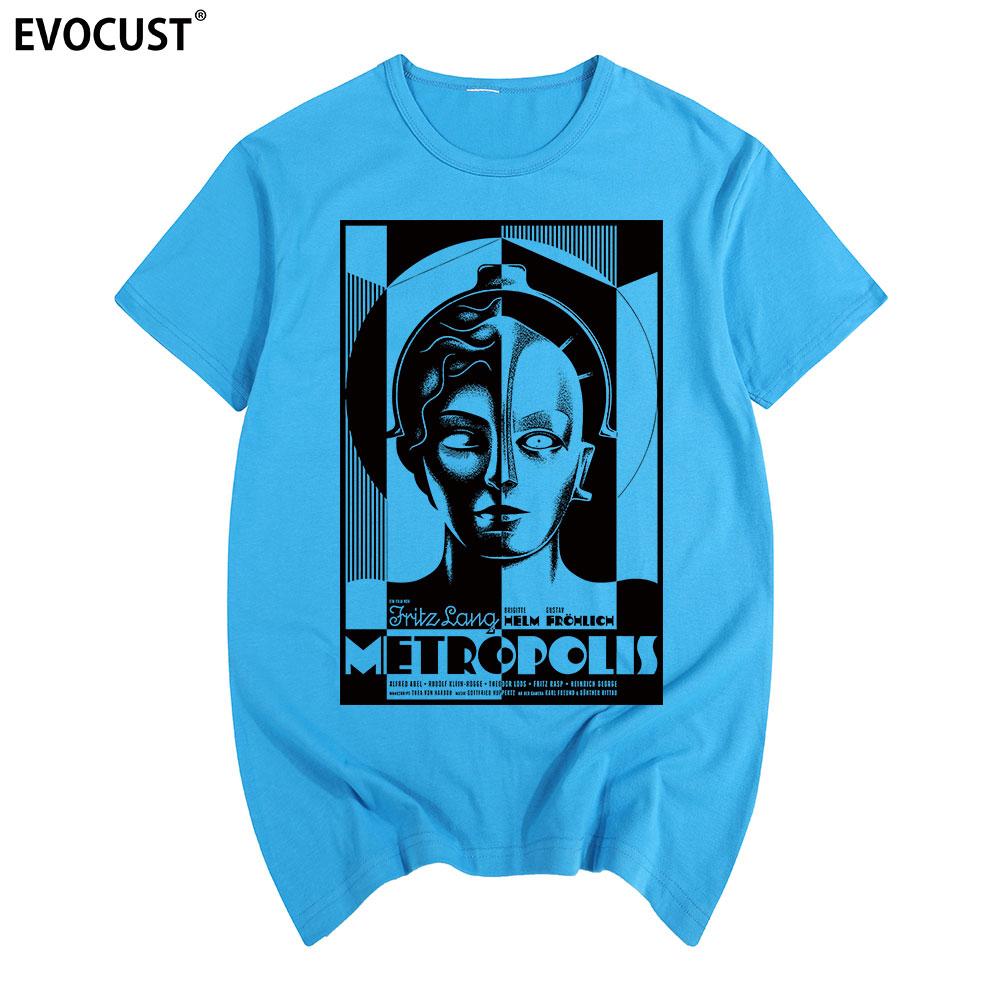 Футболка Metropolis Хлопок Мужская футболка Новая Футболка Женская унисекс Мода