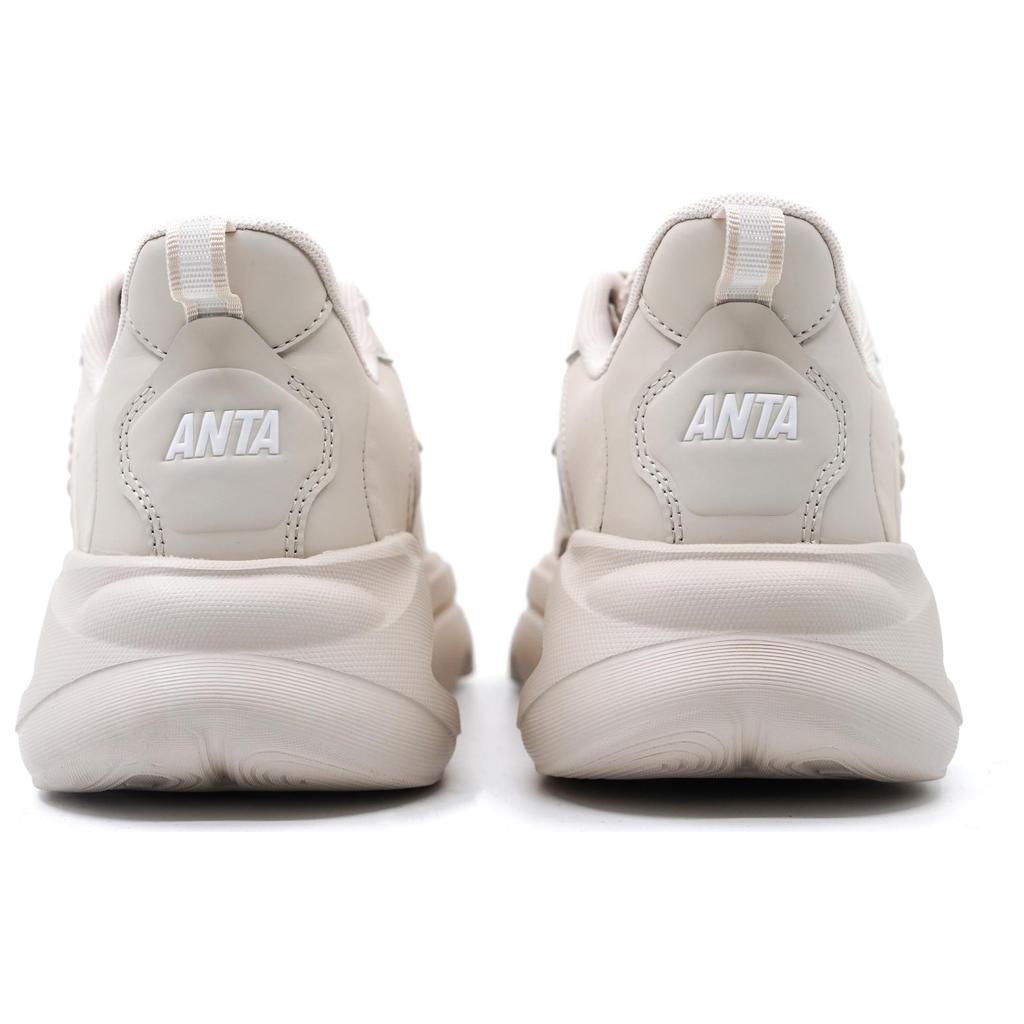 Anta Chao Bai Max Sports Comfortable Simple Non-Slip Wear-Resistant Low-Top Casual Shoes Women Casual Shoes Beige 122518841R-4