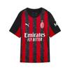 Ac Milan Fitted Versatile Fan Short Sleeve Football Shirt Men Tops Black Red 779962-01