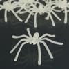 10Pcs Party DIY Decoration Halloween Luminous Rubber Fake Spider Plastic Figure Prank Funny Toy Home Party Decoration Gift