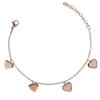 [R7432] - Pink 'Love' Steel Bracelet (gold Pink) - 10 Mm