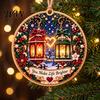 Festive Window Hanging Ornaments Friendship Christmas Ornament, Diamond Painting Pattern Decoration, Double Sided Acrylic Indoor Outdoor Decor Pendant