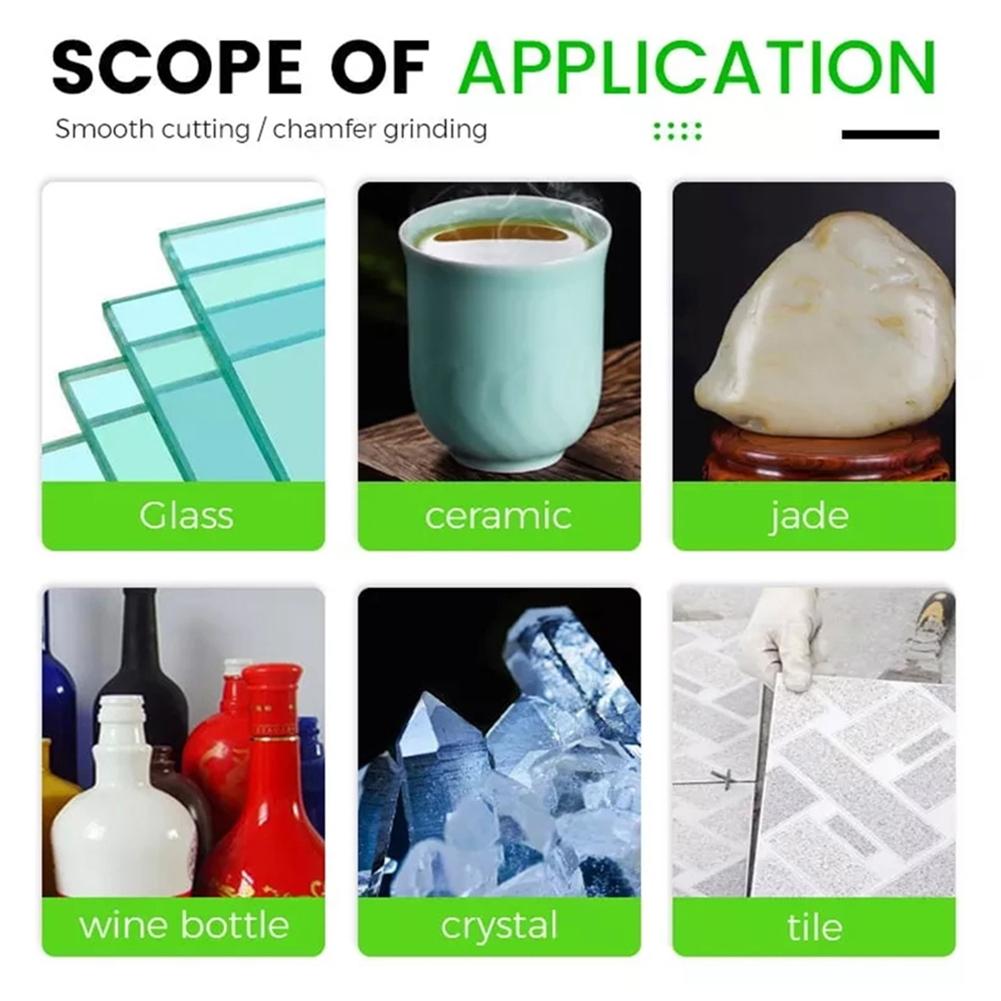 Угловая шлифмашина типа 100 Диск для резки стекла Быстрый Зеленый