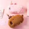 Storage Bag Capybara Stationery Bag Pen Holder Plush Pen Case Cute Capybara Pencil Bag  Student