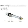 New 3 Bearings Bike Pedals Non-Slip MTB Pedals Aluminum Alloy Flat Applicable Waterproof Cycling Accessories