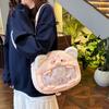 Cute Plush Bag Cartoon Pink Piggy Shoulder Bag Casual Versatile Pain Bag Large Capacity Backpack Women