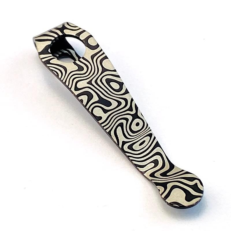 Titanium Knife Clip for Para 3 Perfect for Hiking Camping and Outdoor Activities 1 PCS