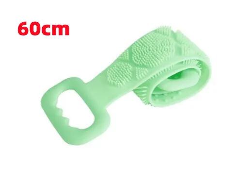Body Silicone Brush Double Sided Strong Shower Long Strip Back Scrub Towel For Scrub Body Exfoliating Sponge Massage Clean Tools