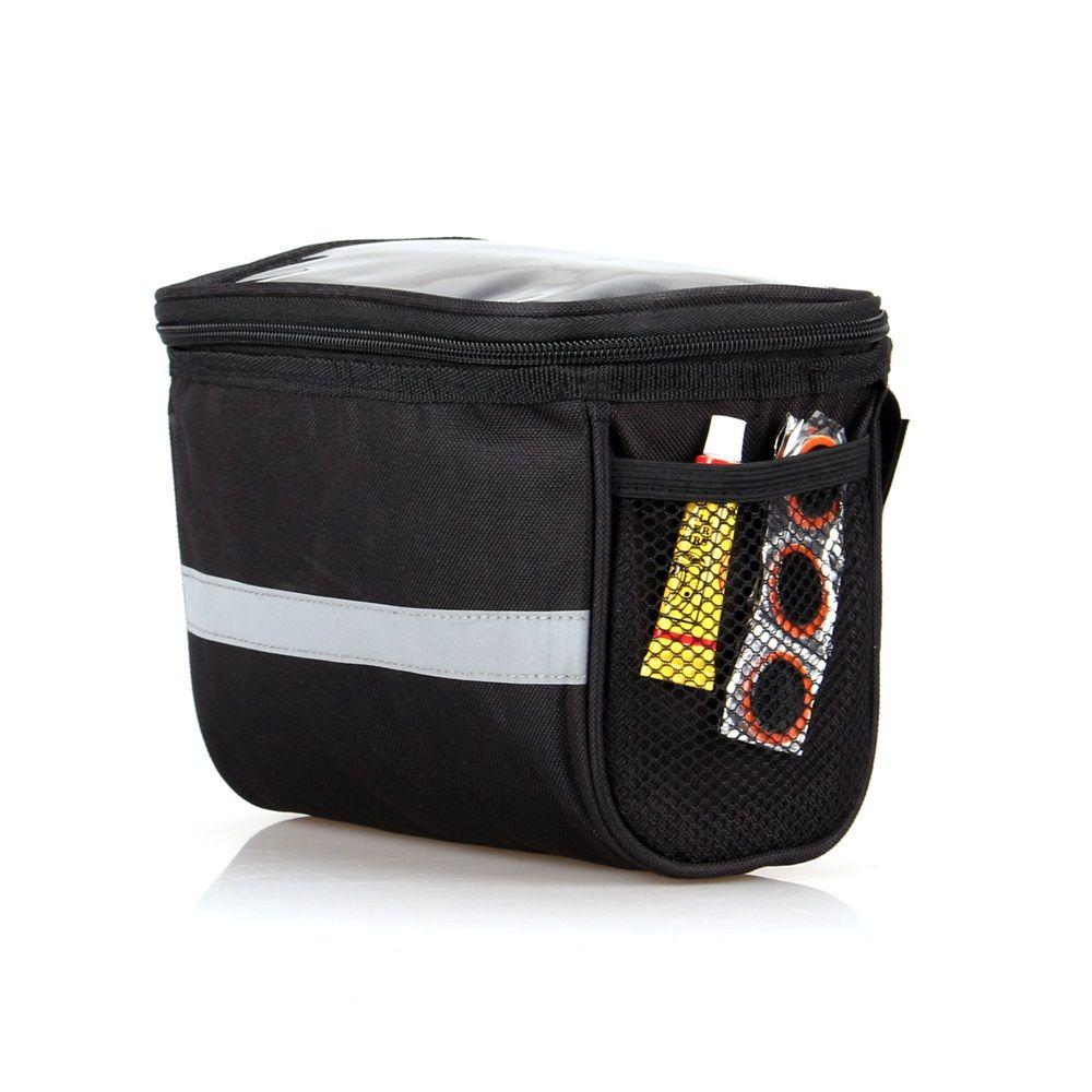 Reflective Pouch Rack Front Tube Pannier Cycling Bags Bike Bicycle Handlebar Bag